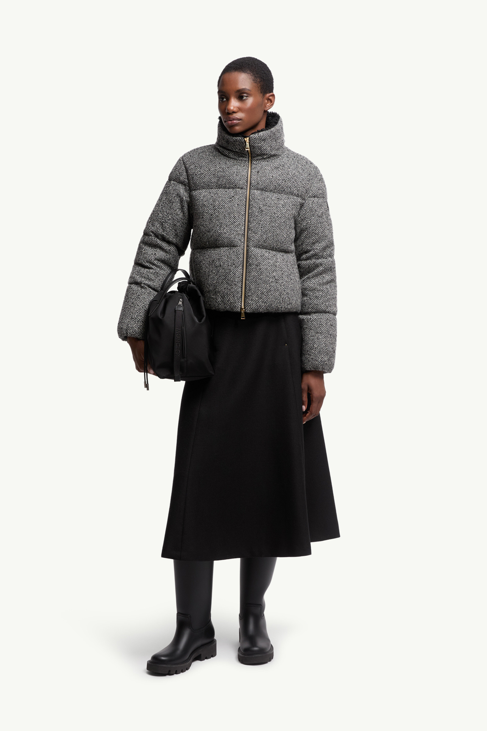 Careil Wool Bouclé Short Down Jacket - 2