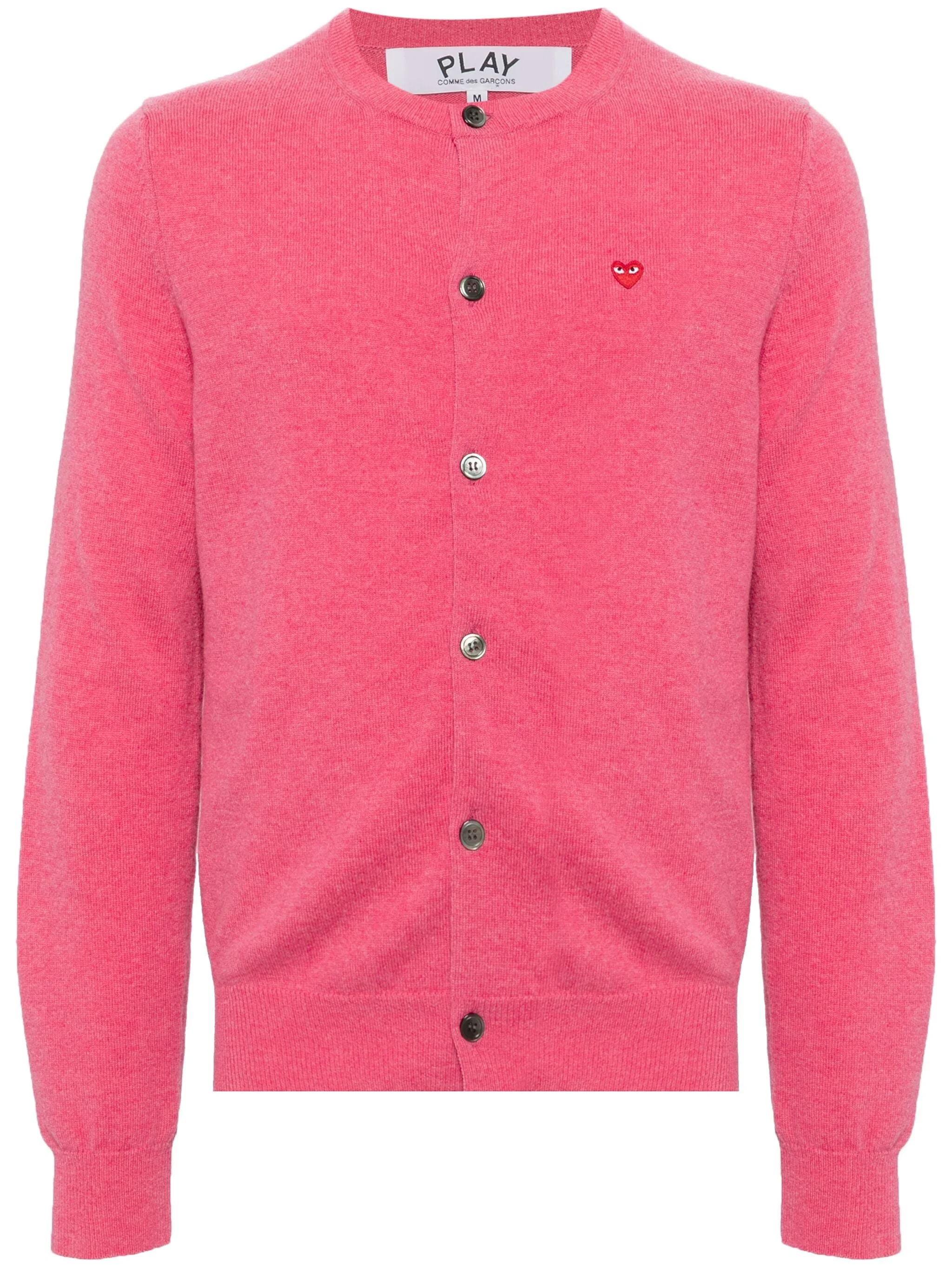UNISEX CARDIGAN RED HEART - PINK - 1