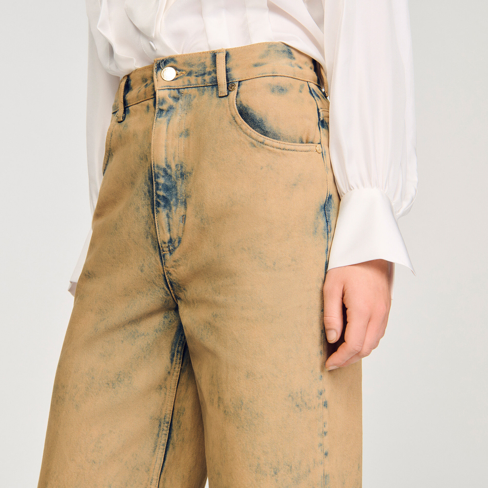 FADED WIDE-LEG JEANS - 3