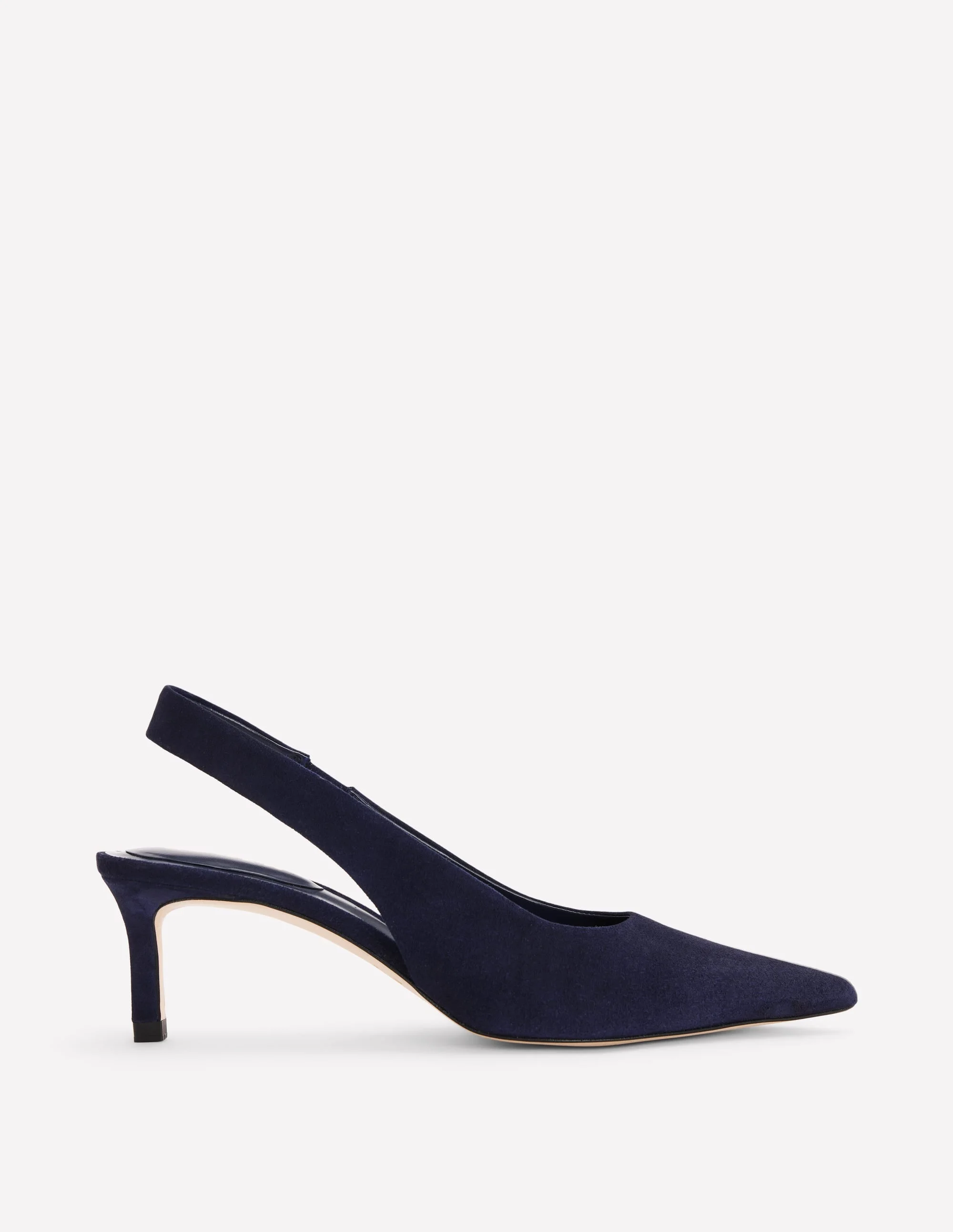 Hope Slingback Kitten Heels-Dark Navy - 1