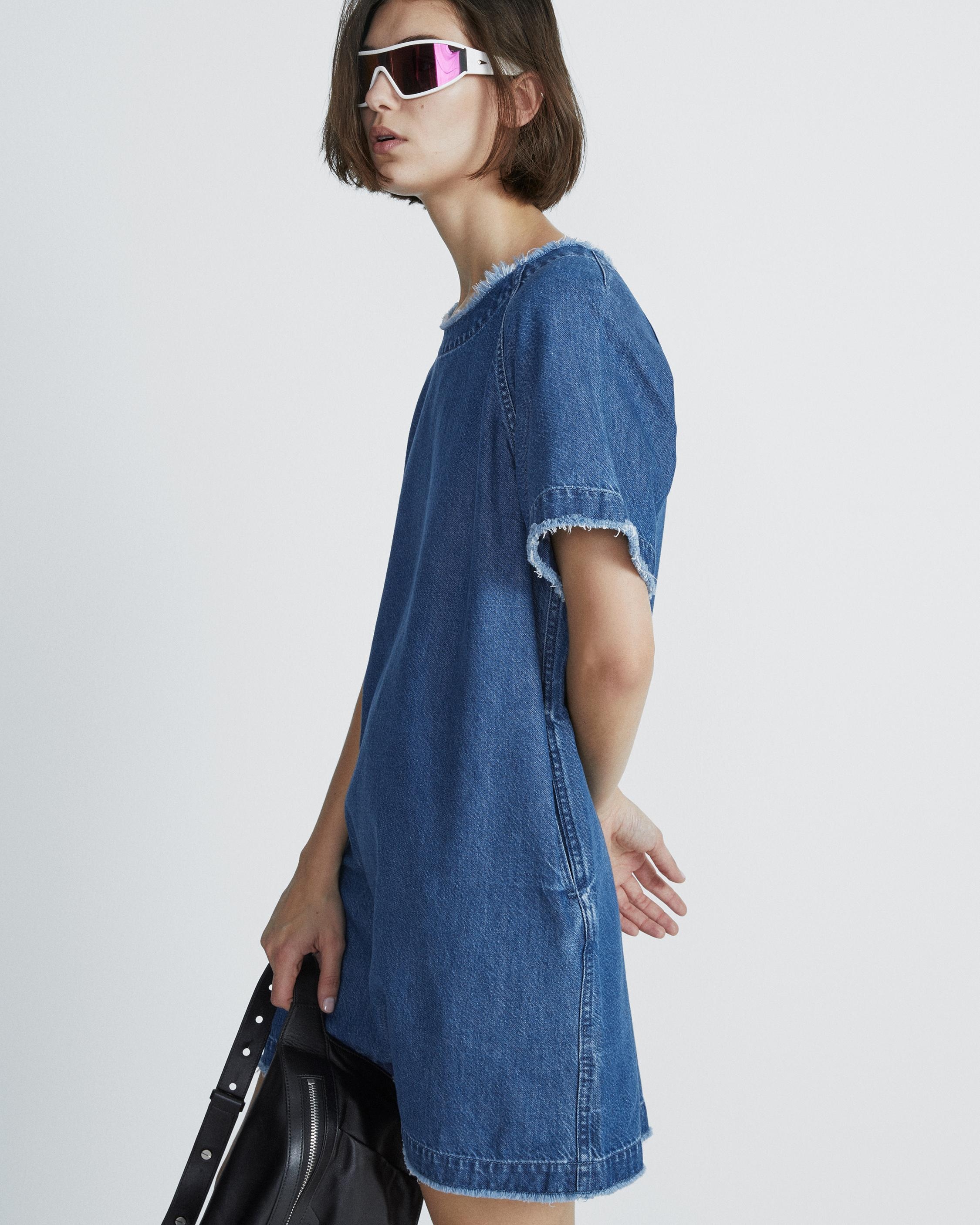 Featherweight Justine Mini Dress
Rigid Denim Dress - 2