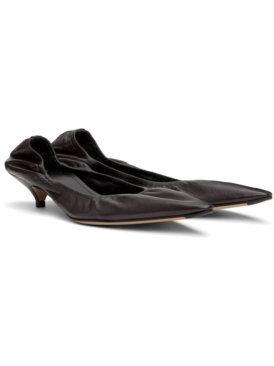 Brown Liisa Kitten Heels - 4