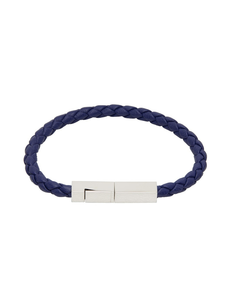 Bottega Veneta Blue Braided Bracelet outlook