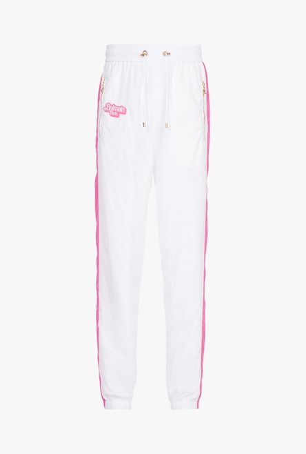 Balmain x Barbie - White and pink nylon sweatpants - 1