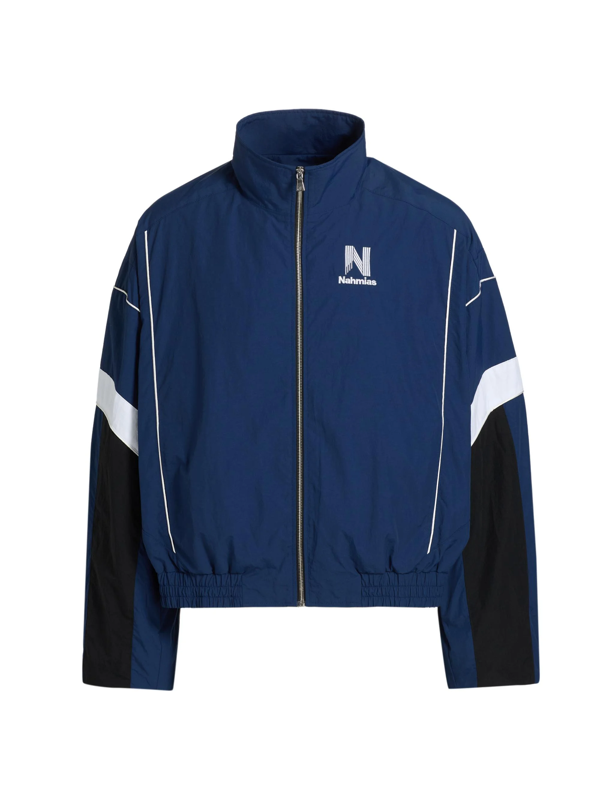 Men's Warm Up Jacket - Cobalt Blue Nylon - 1