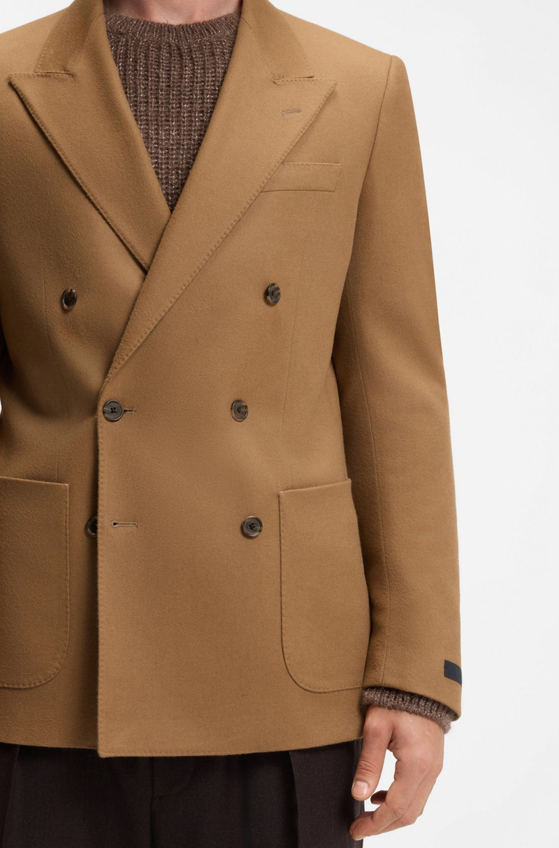 BECKHAM X BOSS DOUBLE-BREASTED SUIT JACKET IN WOOL AND CASHMERE 6