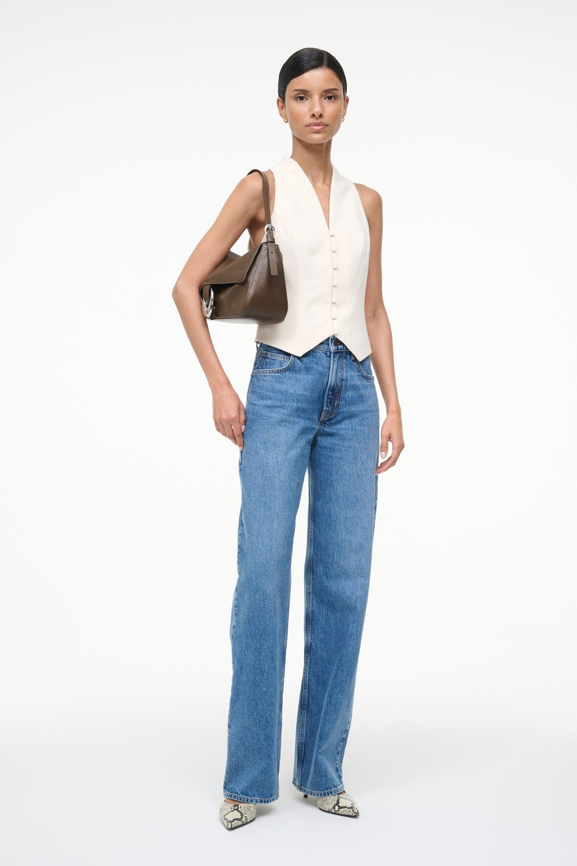 STAUD STELLA TOP ECRU - 5