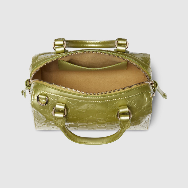 GG Emblem small boston bag 9