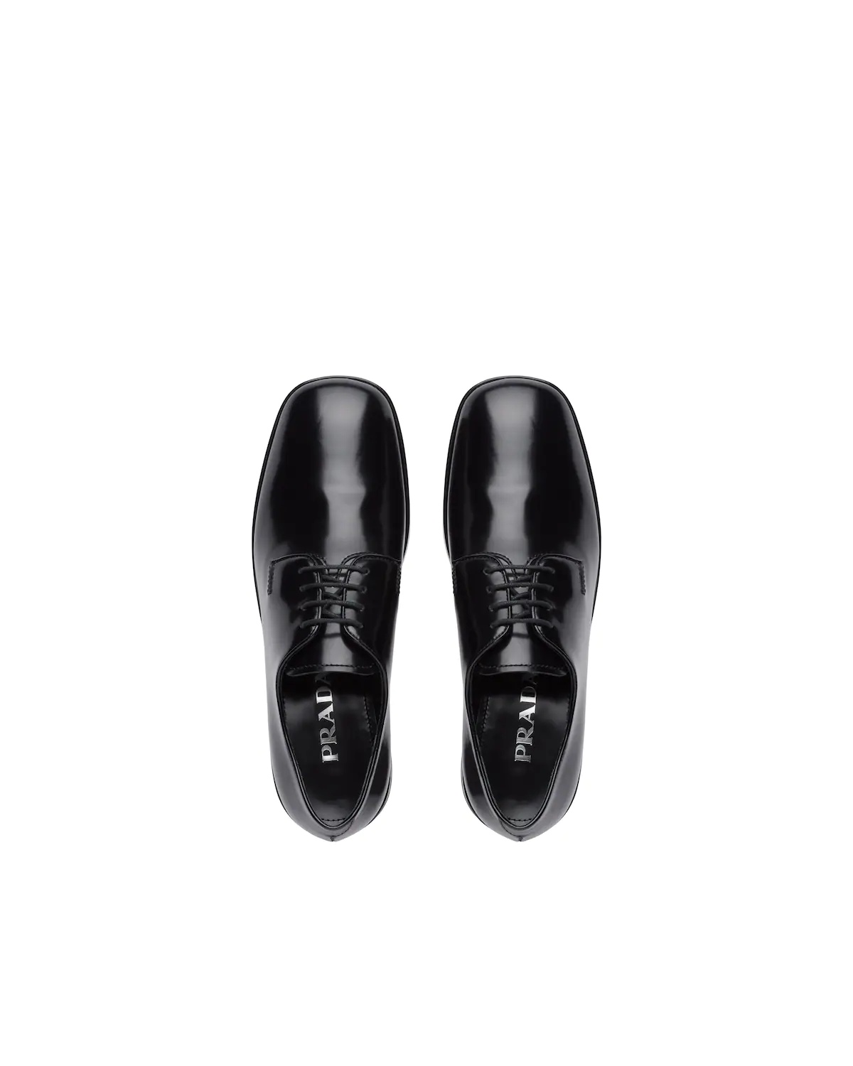 Brushed leather laced derby shoes - 4