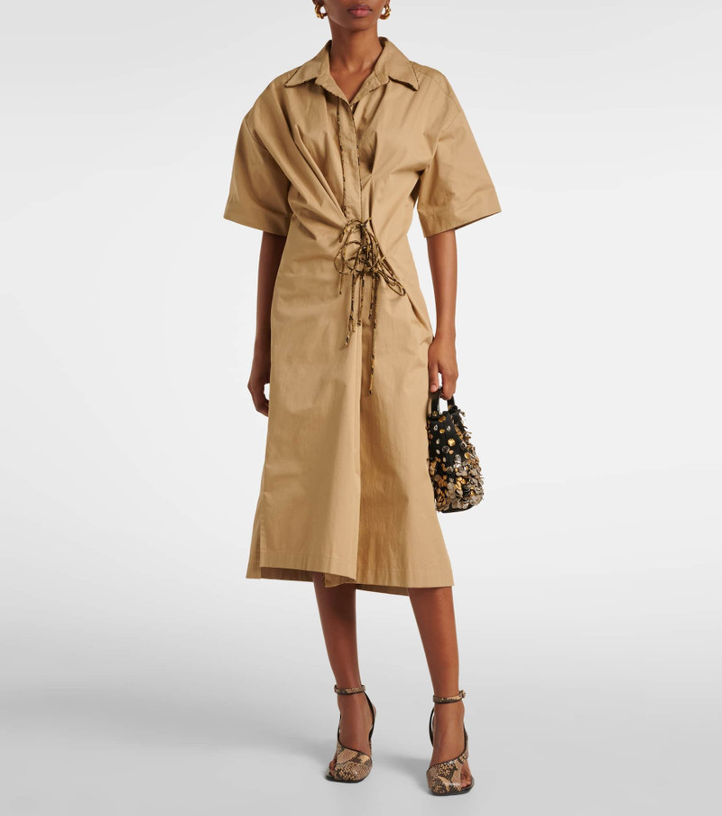 Dries Van Noten Cotton wrap dress outlook