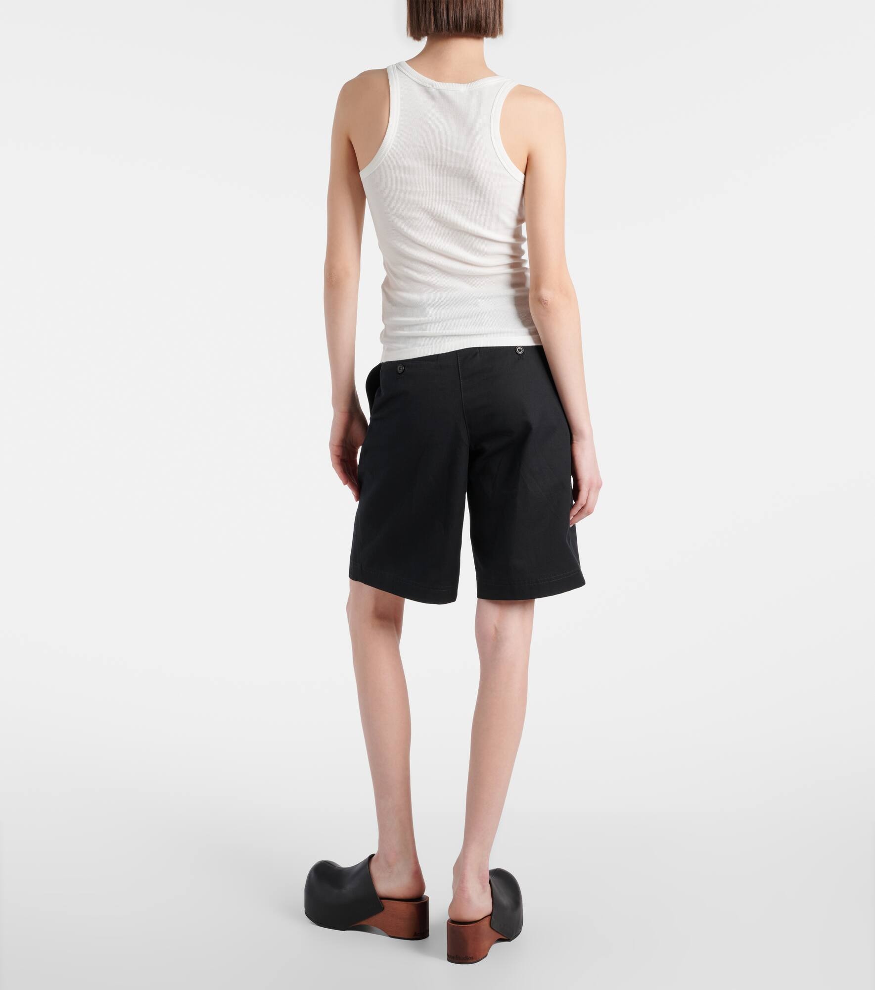 Chain-detail cotton jersey tank top - 3