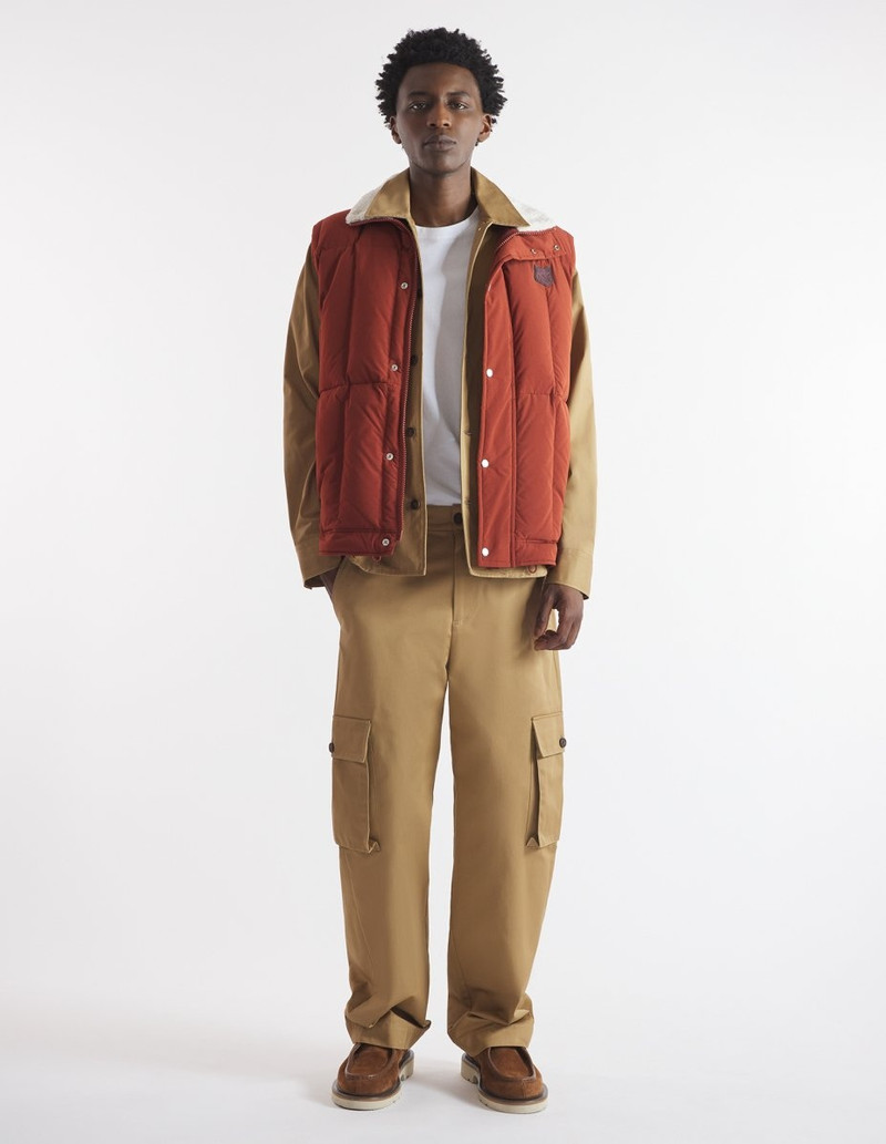 Maison Kitsuné FLEECE COLLAR SLEEVELESS PUFFER outlook