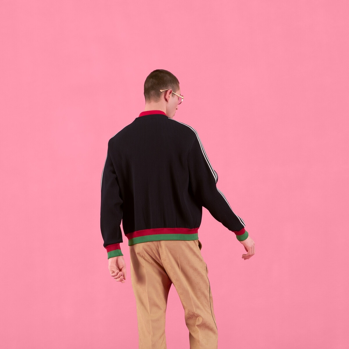 adidas x Gucci viscose cardigan - 7