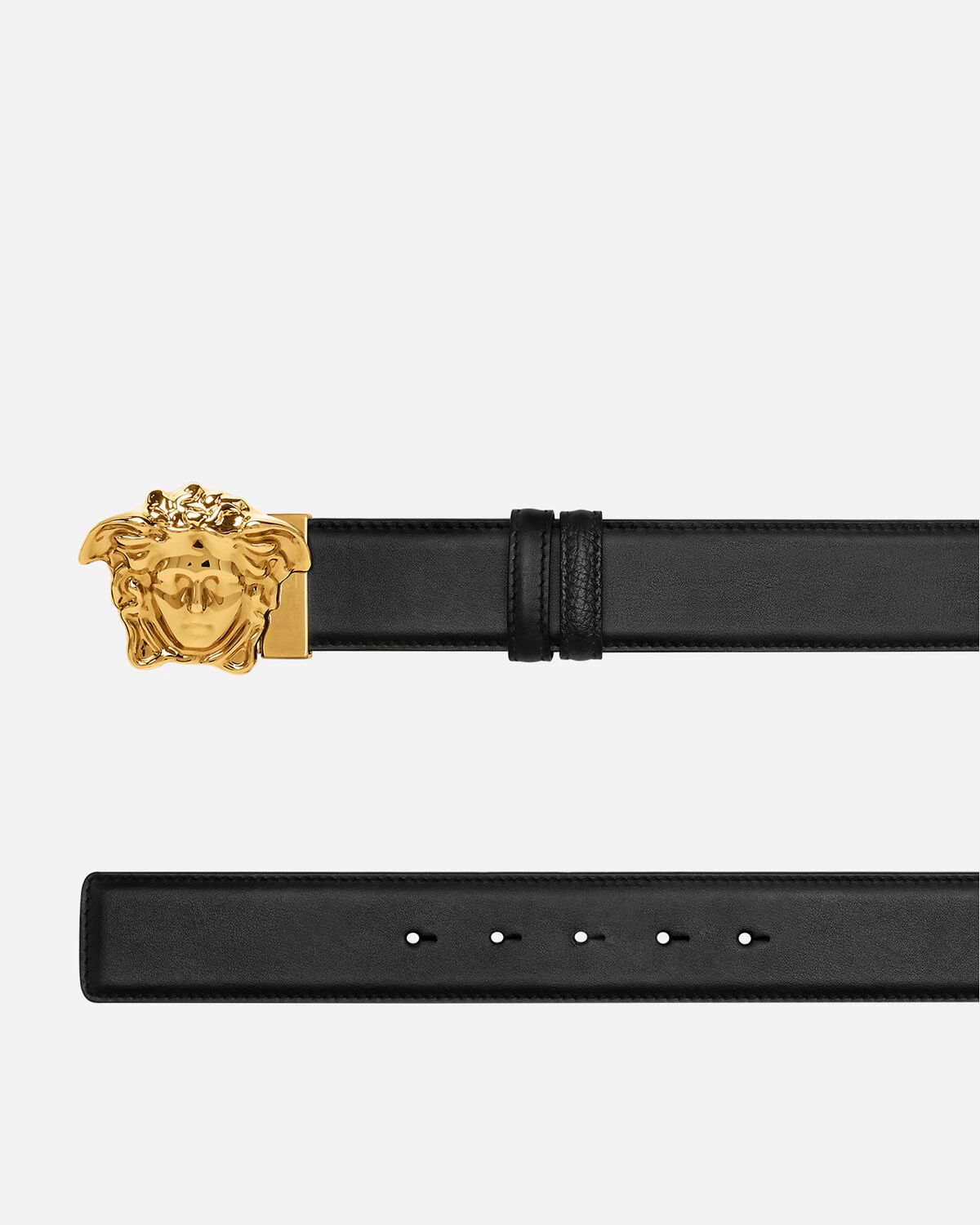 La Medusa Double-Face Leather Belt - 2