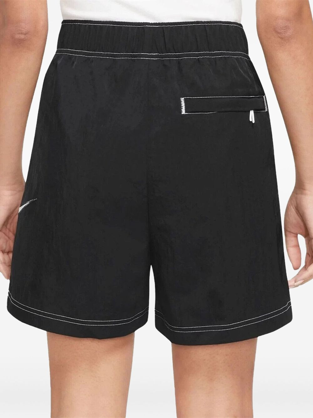 Swoosh high-waisted loose shorts - 2