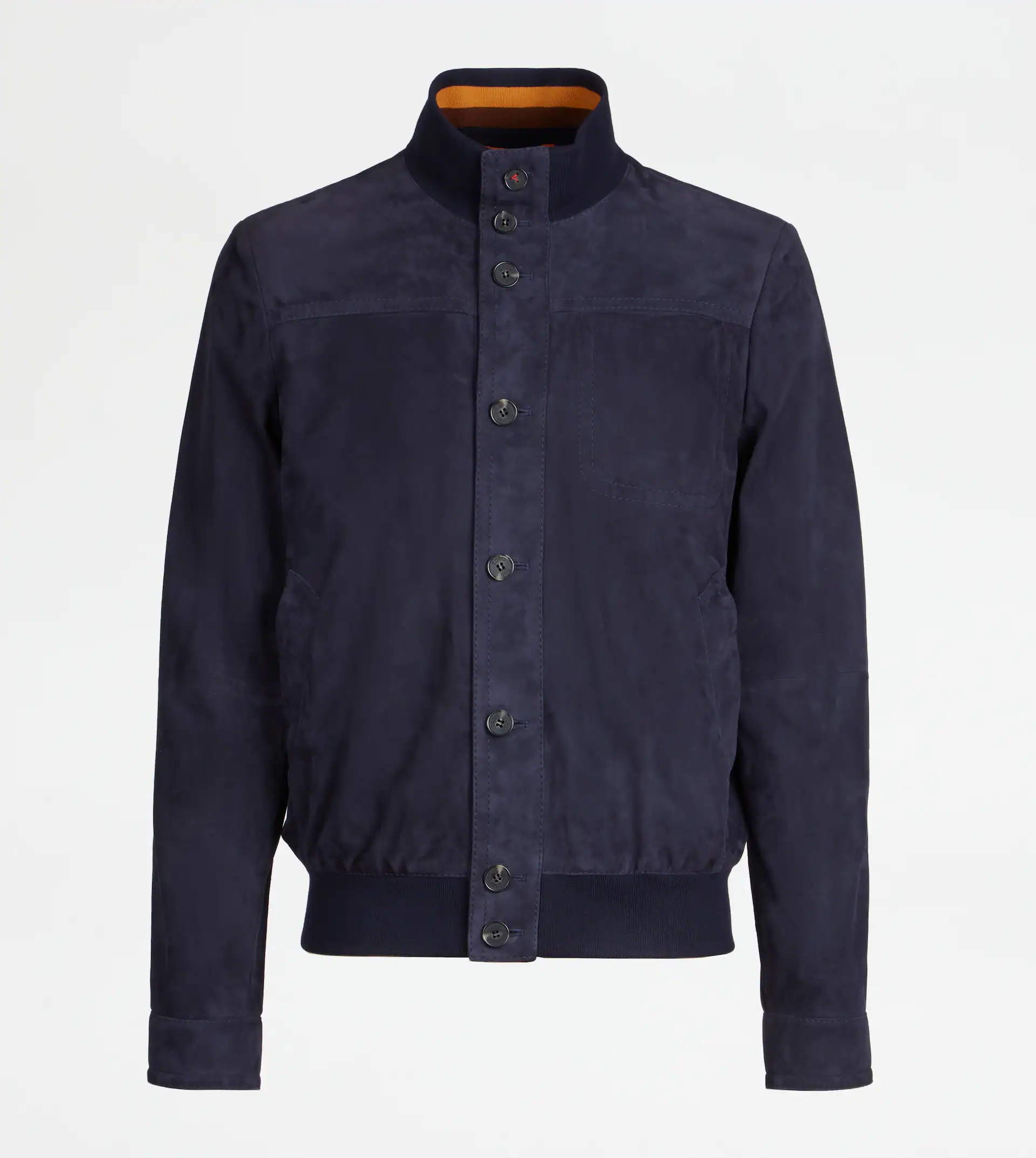 BOMBER IN SUEDE - BLUE - 1