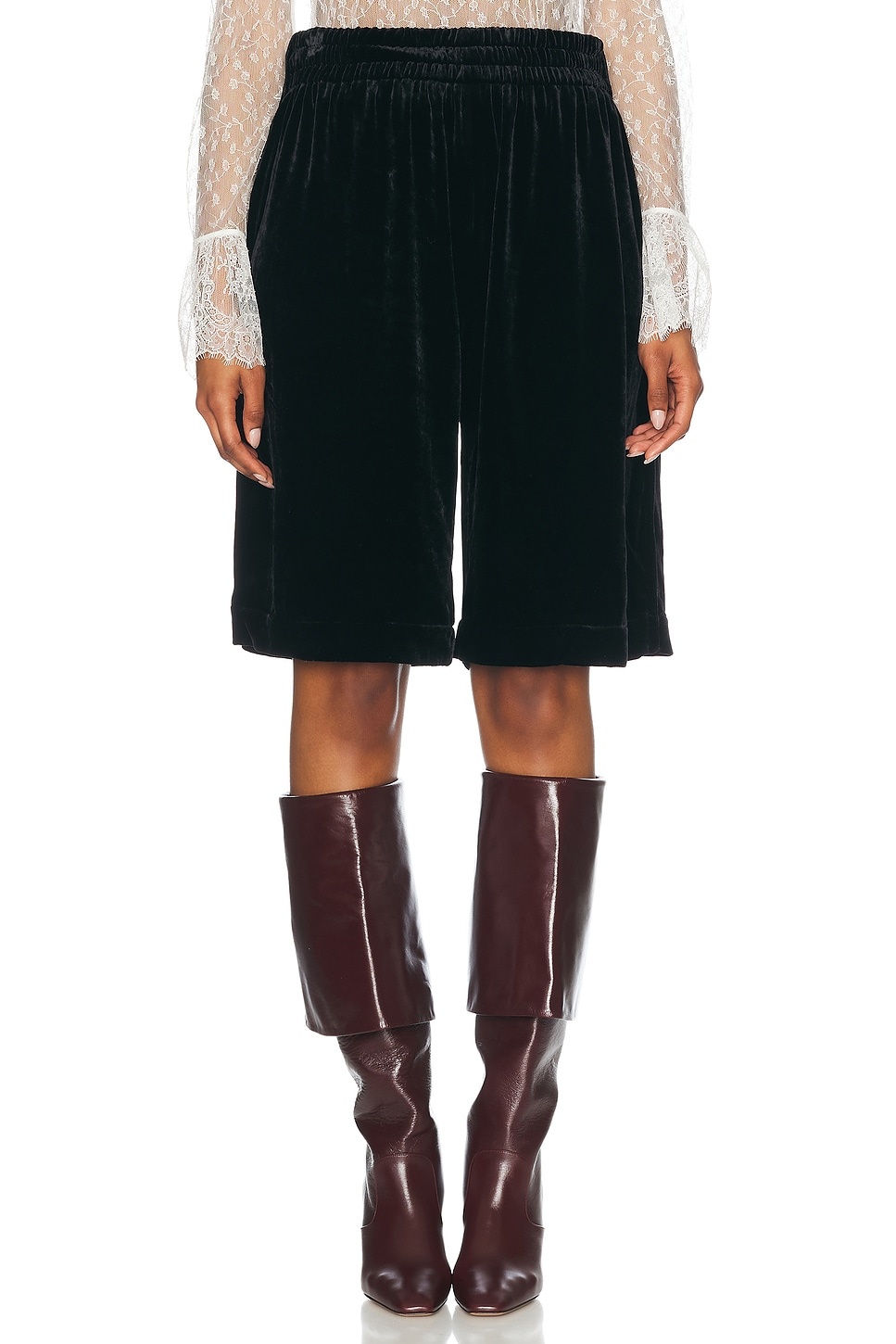 Velvet Bermuda Short - 1