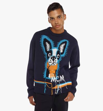 MCM Men’s Intarsia M Pup Sweater in Wool outlook