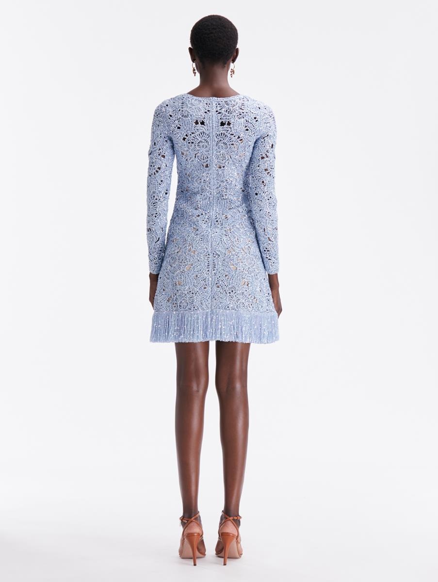 BIRDSNEST CROCHET KNIT DRESS - 2