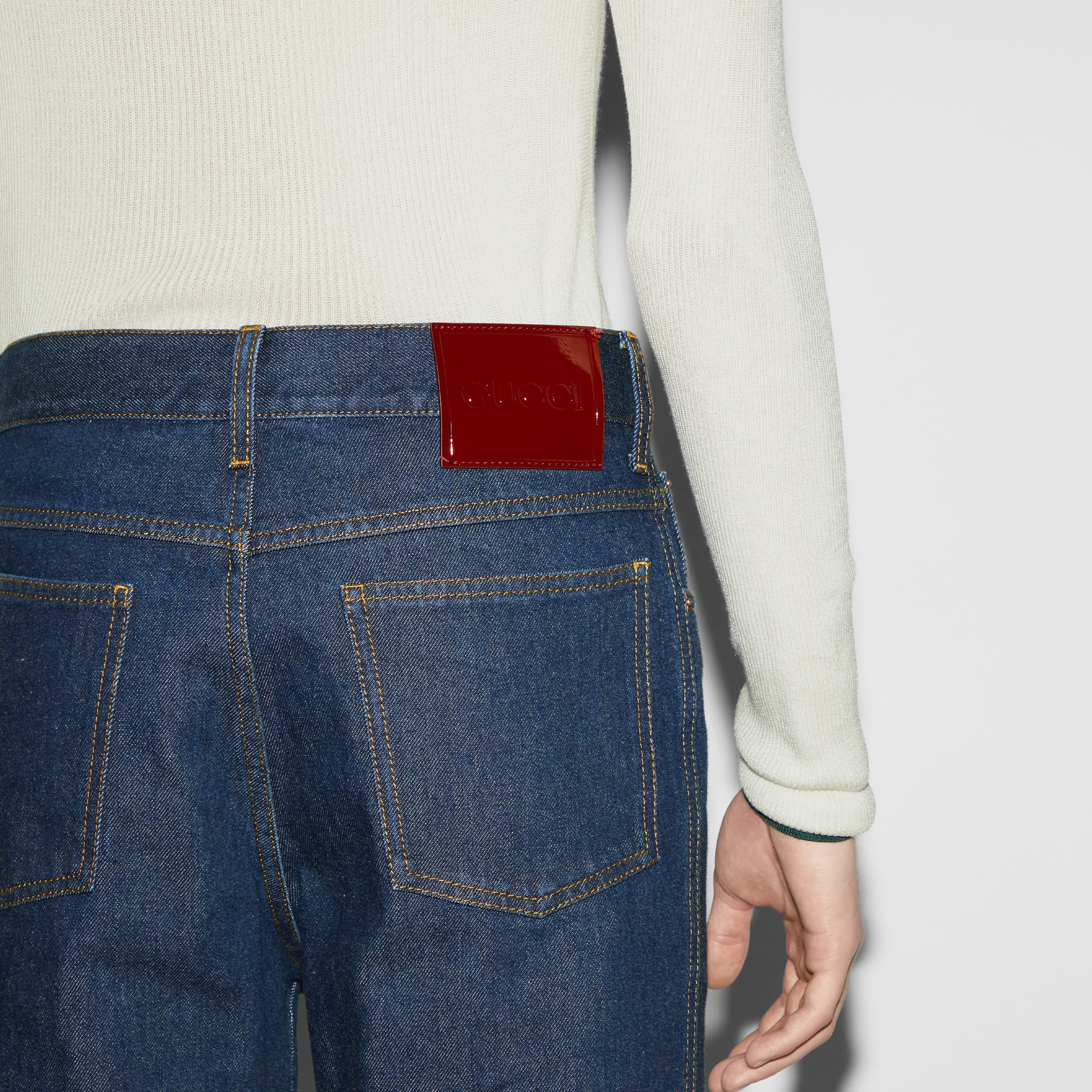 Cropped denim pant - 5