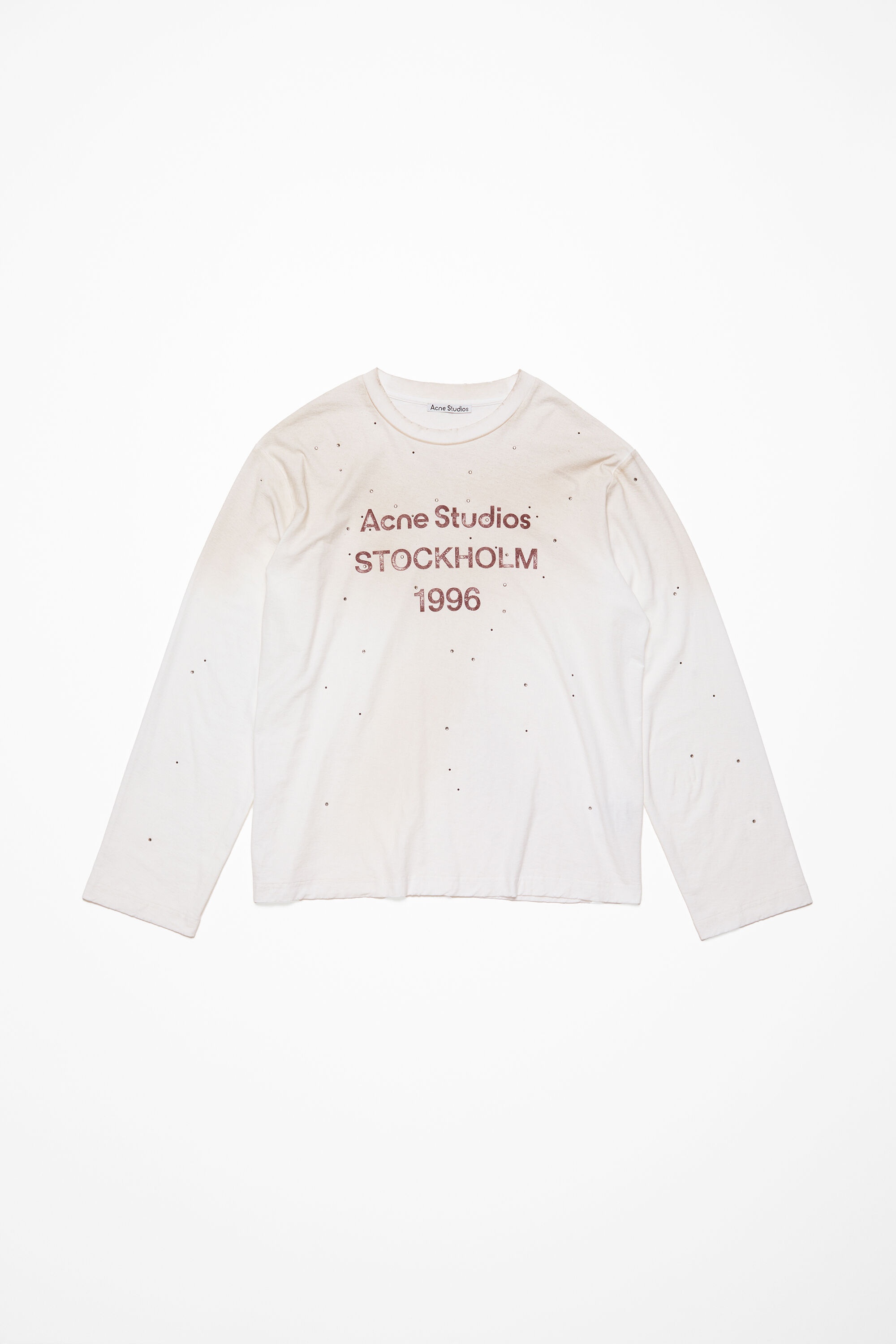 Tシャツ・カットソー Acne Studios:: LS T-SHIRT:S[RESALE] Acne Studios - Relaxed Fit Logo T-shirt in Deep Blue – Stoy