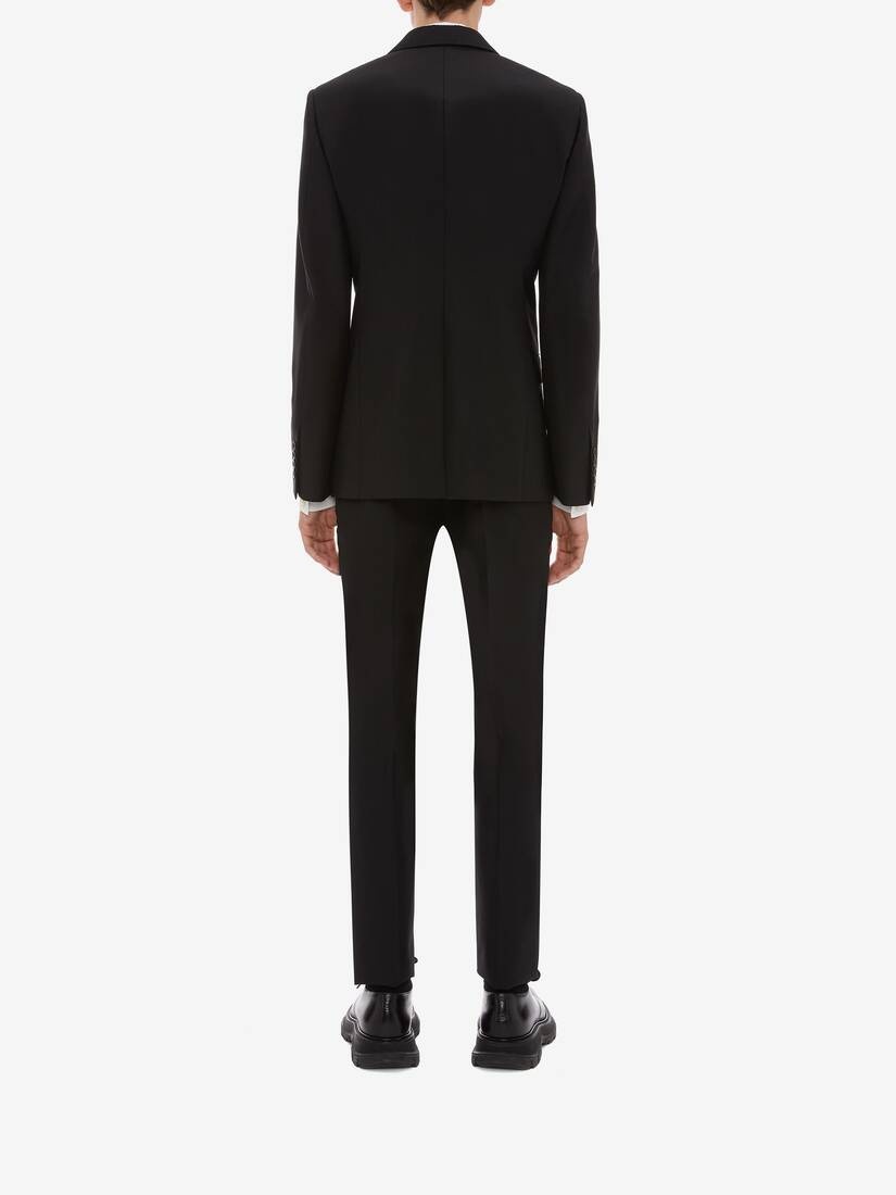 Men's Wool Mohair Jacket in Black - 4
