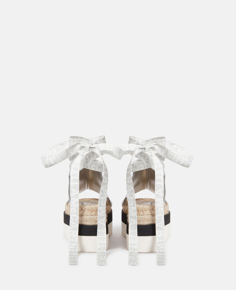Stella McCartney Gaia Metallic Platform Espadrilles outlook