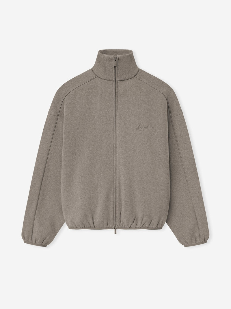Modern Fleece Track Jacket With Piping - 1