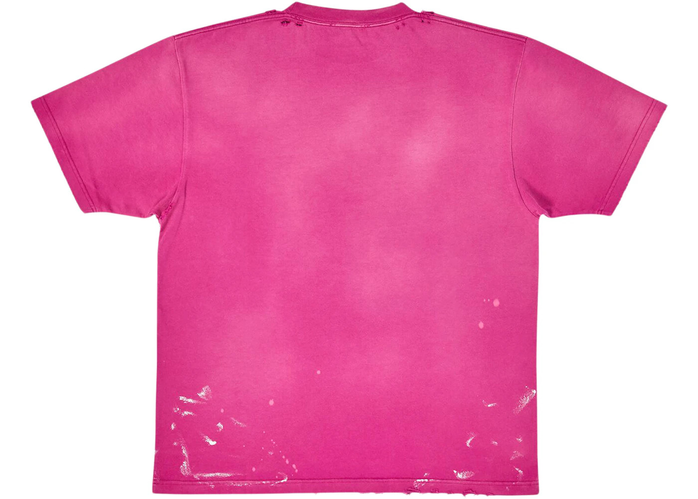 Balenciaga Women's 90/10 Large Fit Vintage T-Shirt Dark Pink - 2