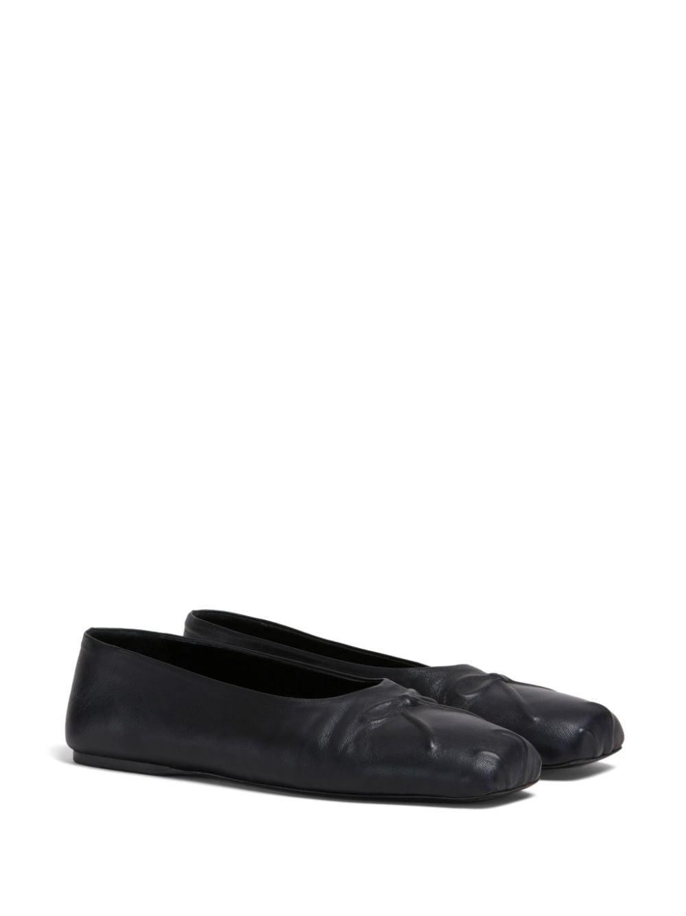 leather ballerina shoes - 2