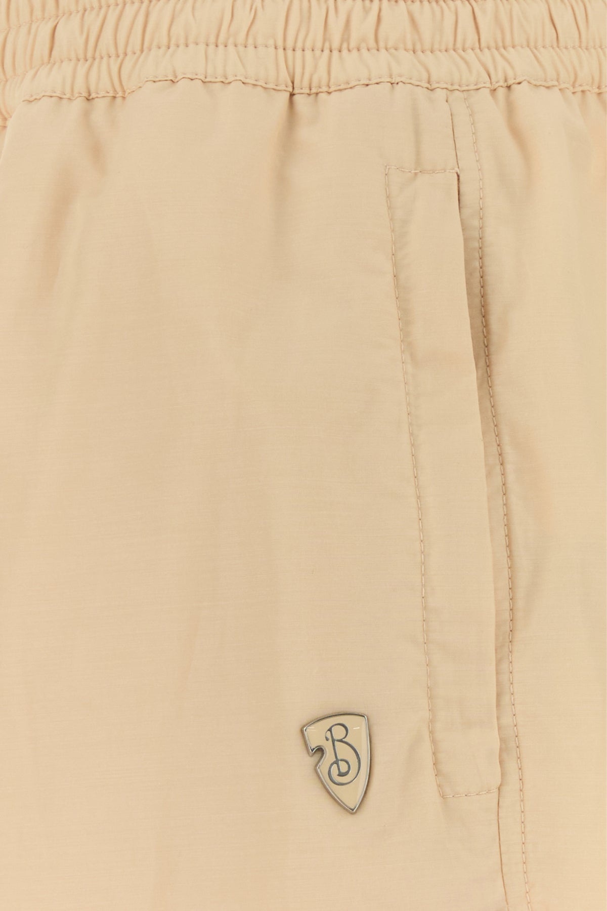 Skin pink nylon blend shorts - 5