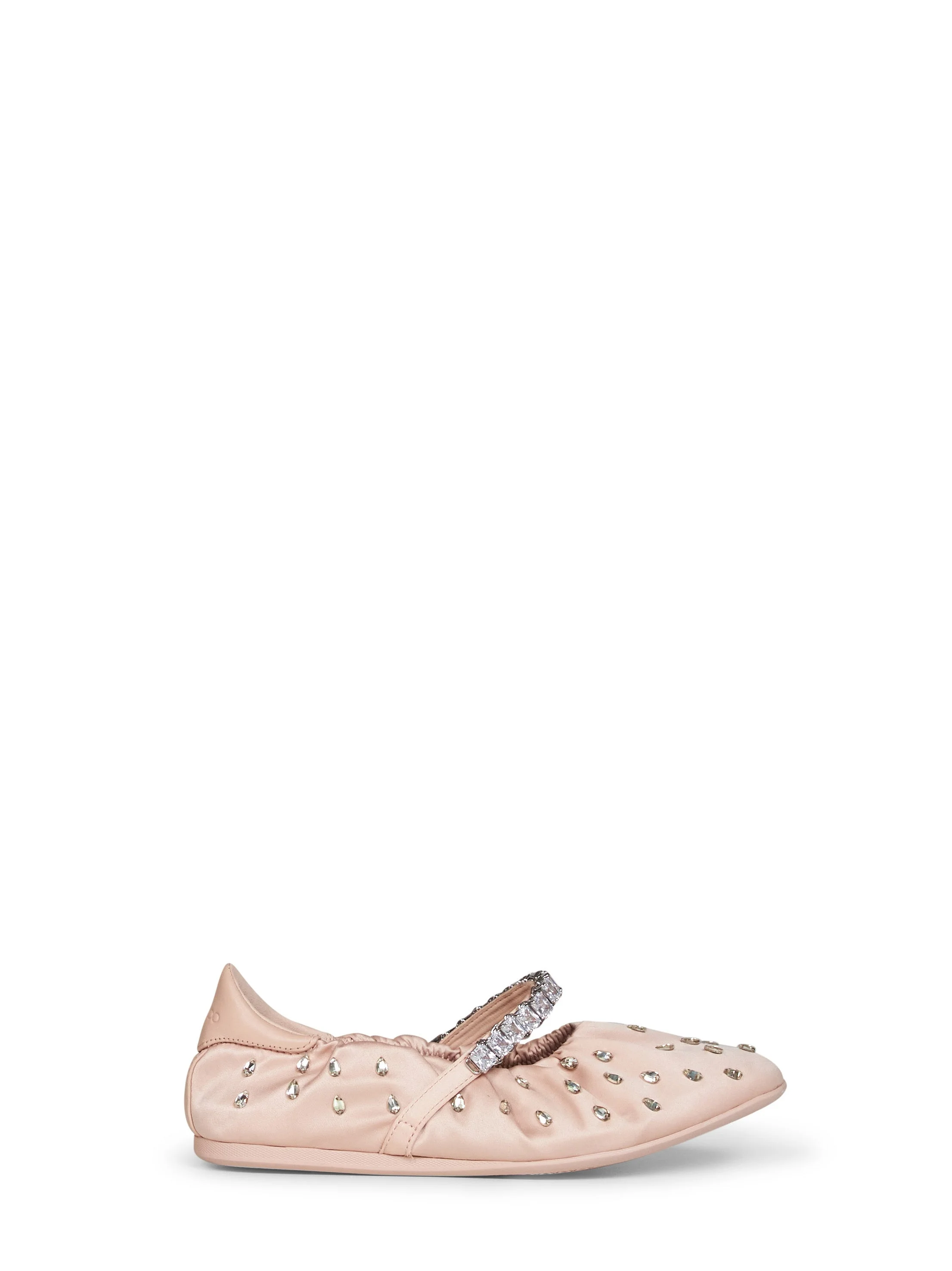 Macaron crystal-embellished taffeta Jade ballet flats - 1