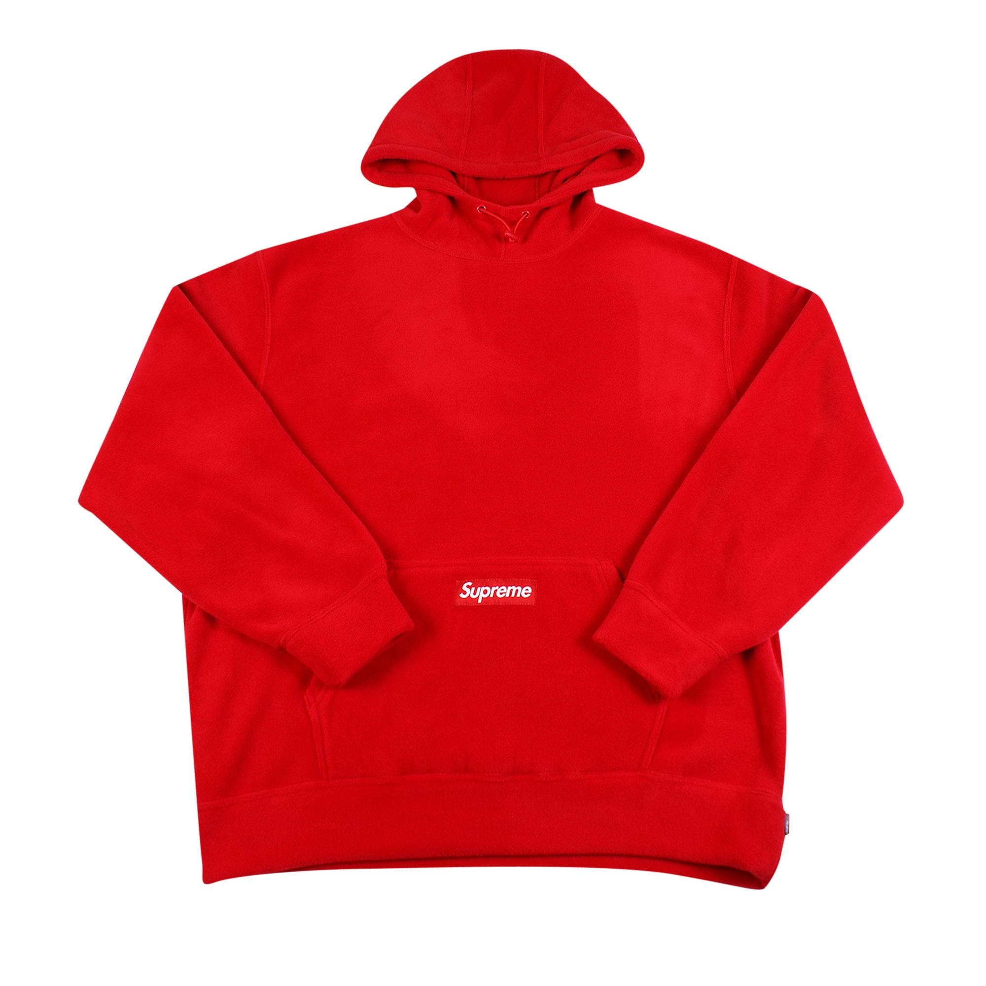 Supreme x Polartec Hooded Sweatshirt 'Red' - 1