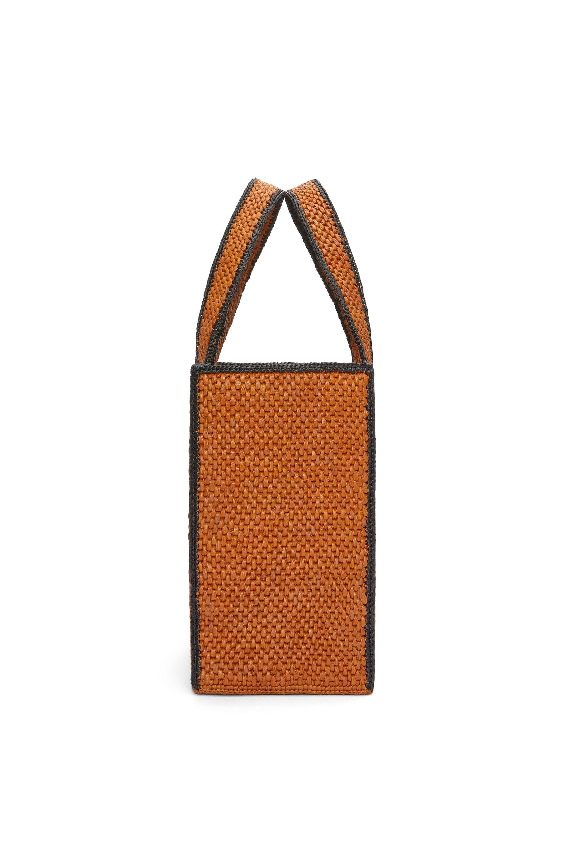 Large LOEWE Font Tote in raffia - 5