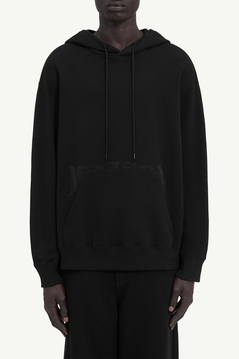 Unbrushed cotton hoodie 4