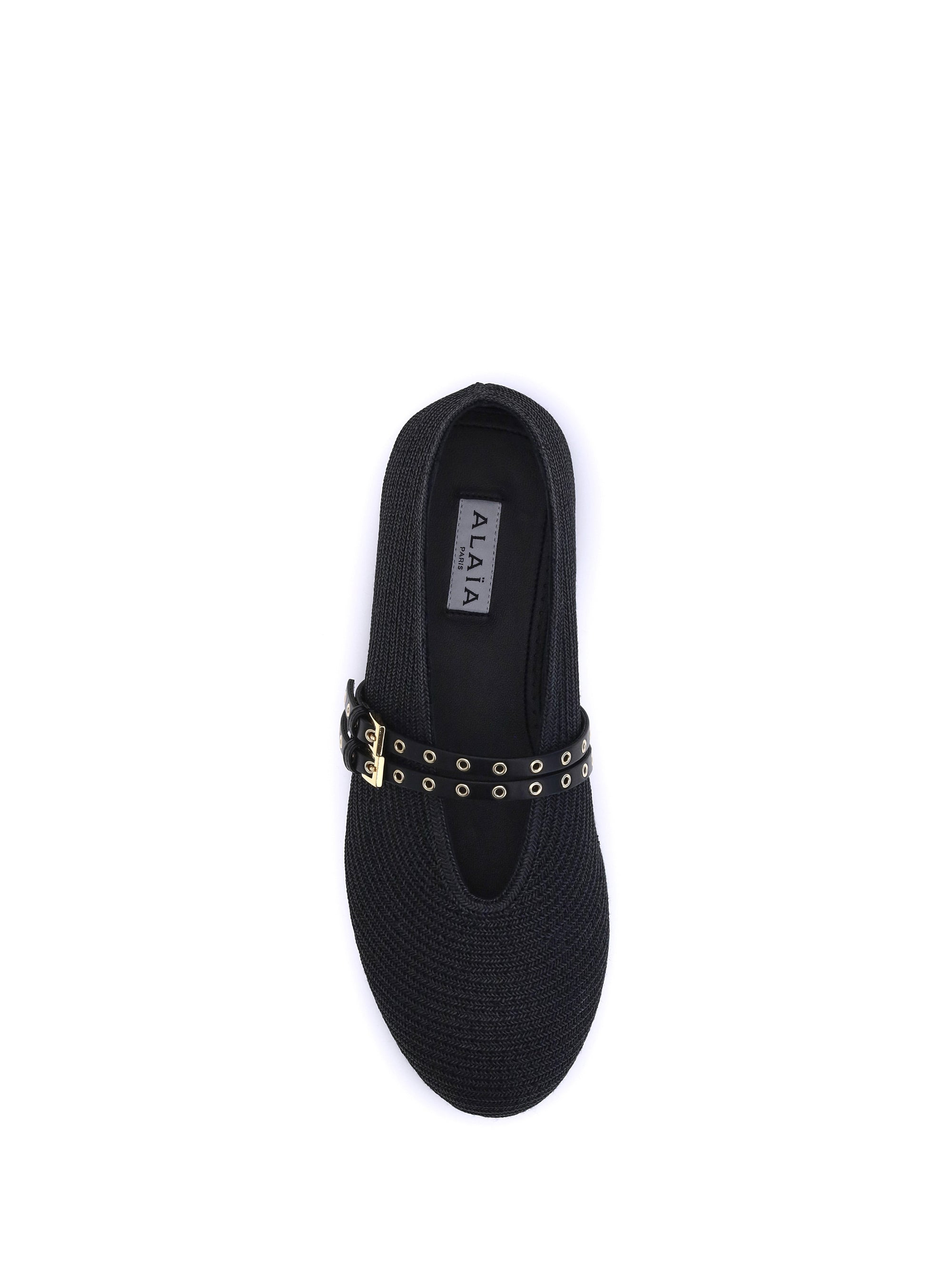 Alaïa Women Raffia Ballerinas - 4