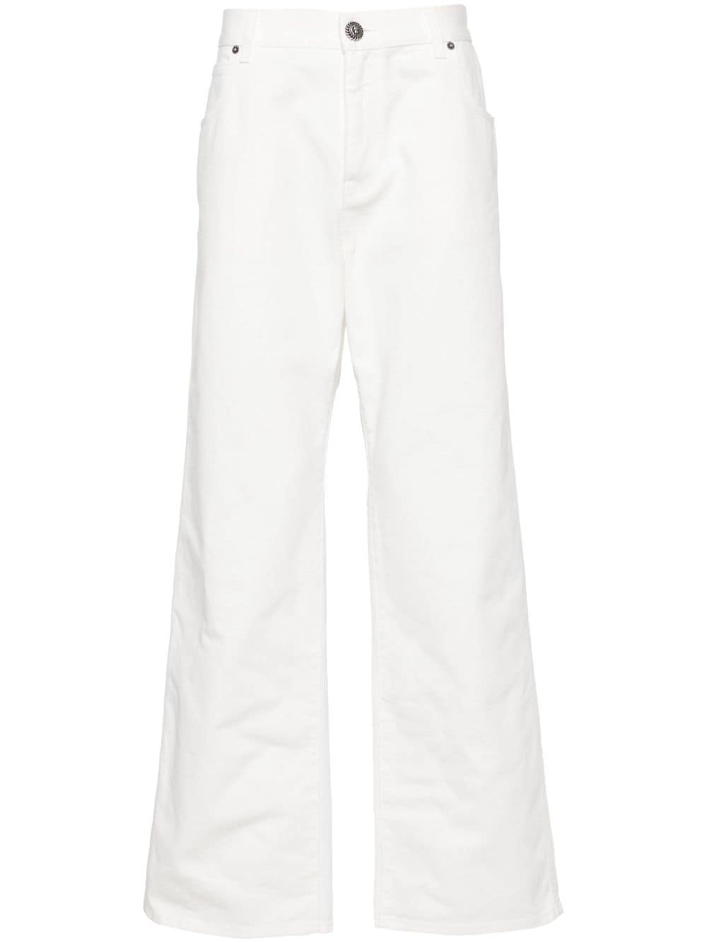 mid-rise straight jeans - 1