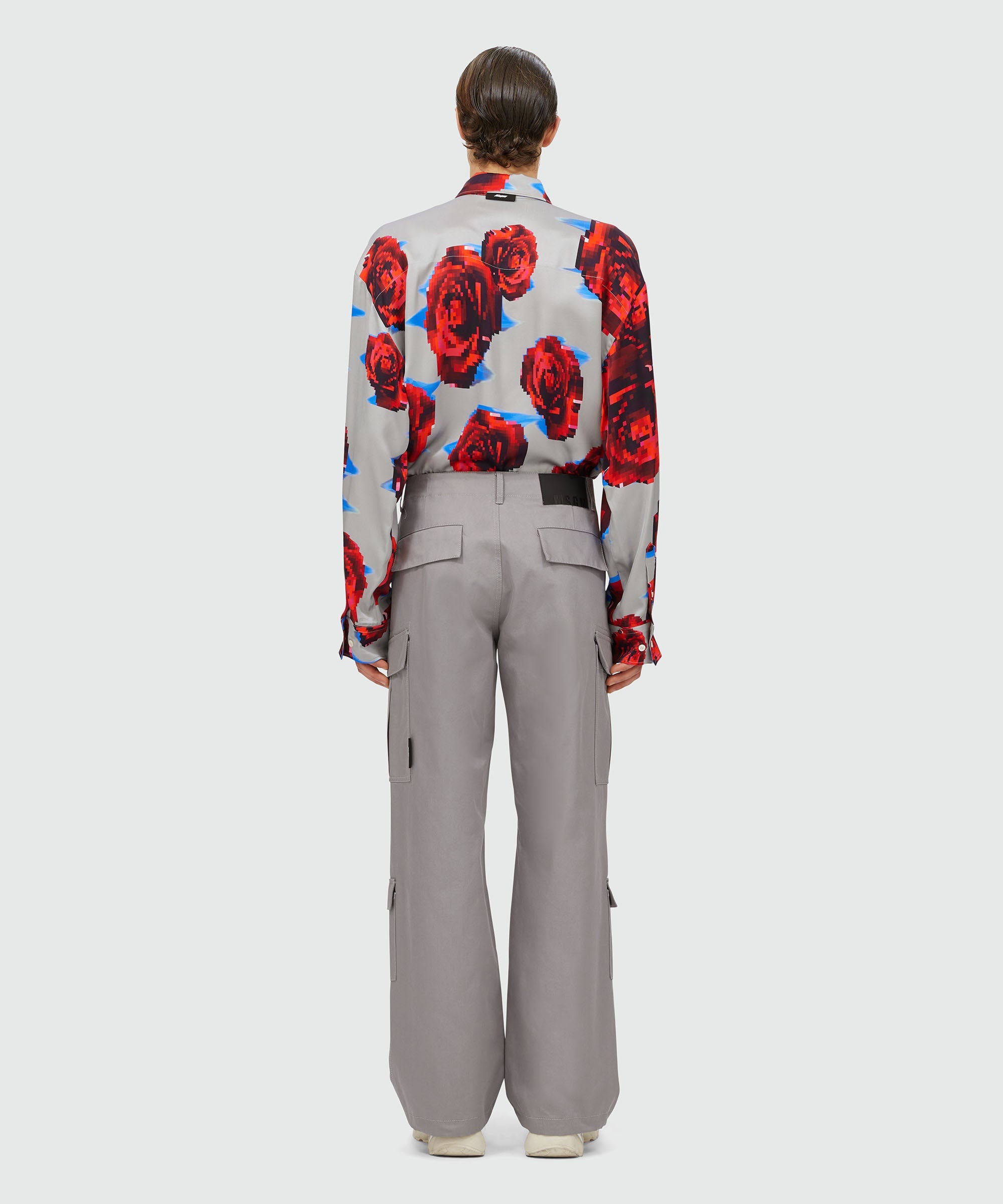 Gabardine cotton cargo pants - 3