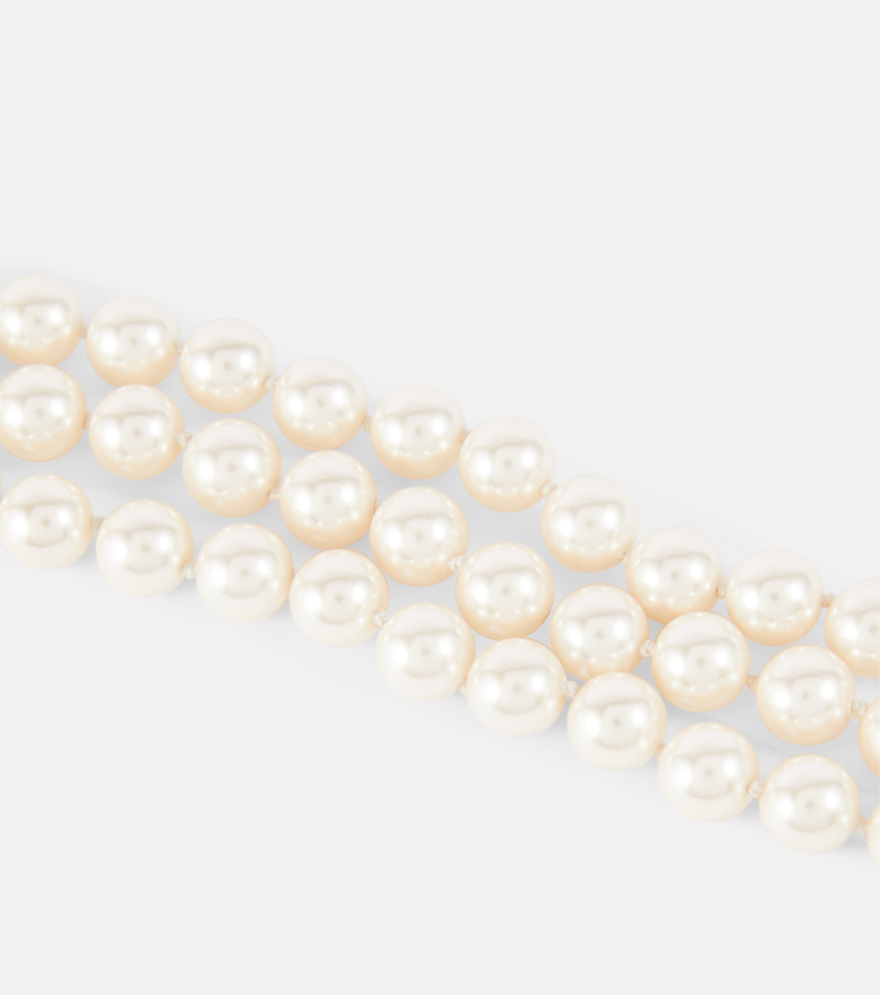 Graziella embellished faux pearl bracelet - 4