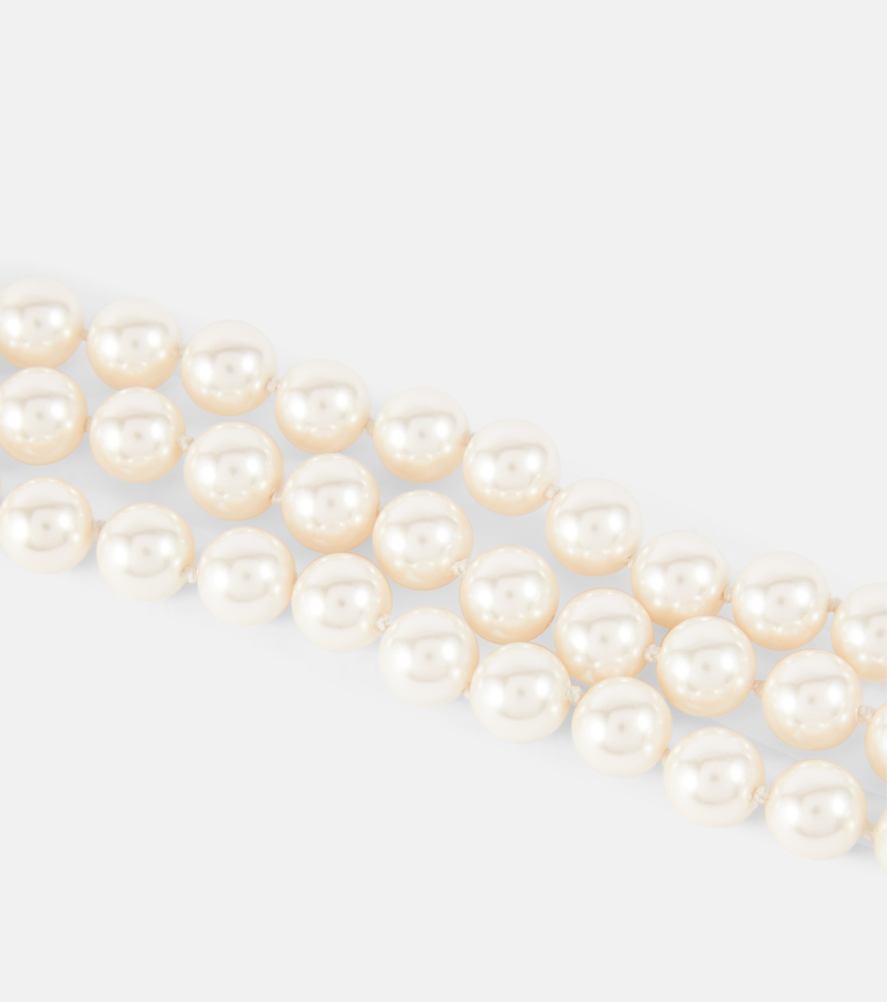 Graziella embellished faux pearl bracelet - 4