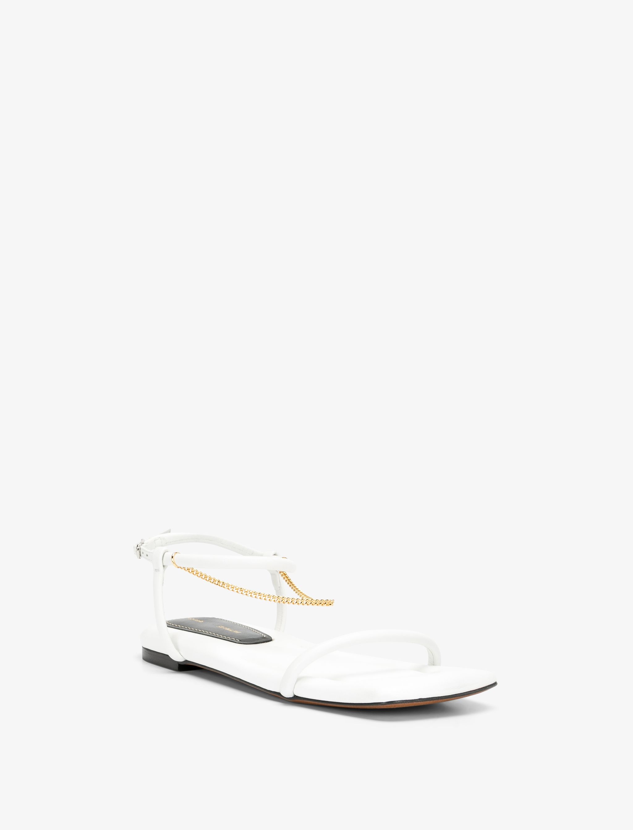Square Padded Chain Sandals - 2