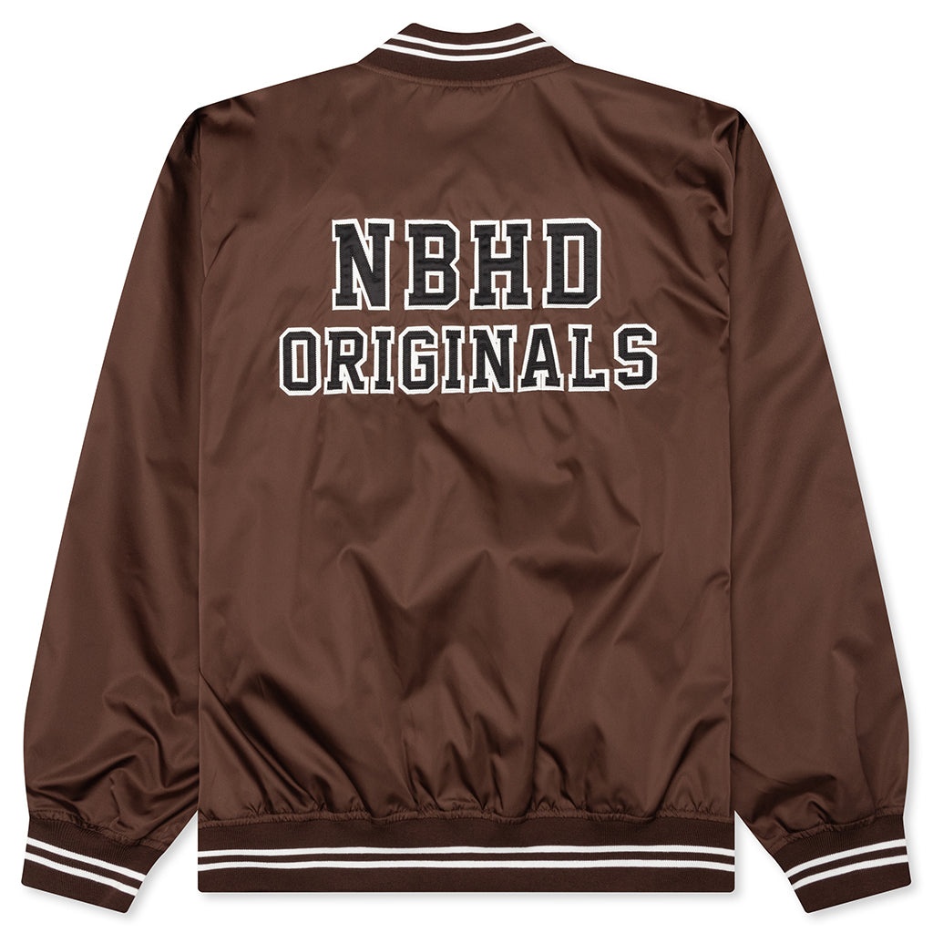BASEBALL JACKET - BROWN - 2