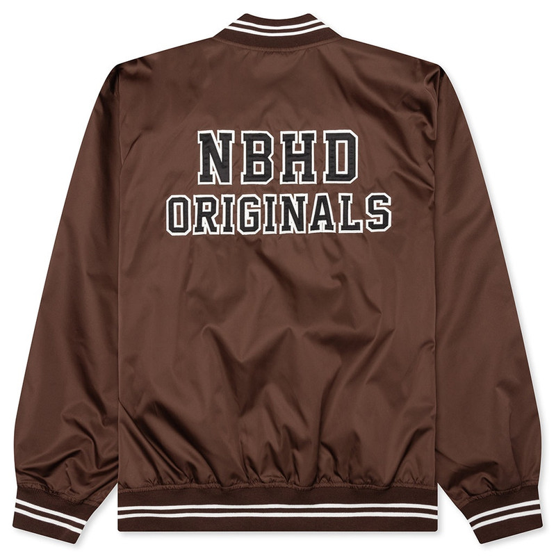 NEIGHBORHOOD BASEBALL JACKET - BROWN outlook