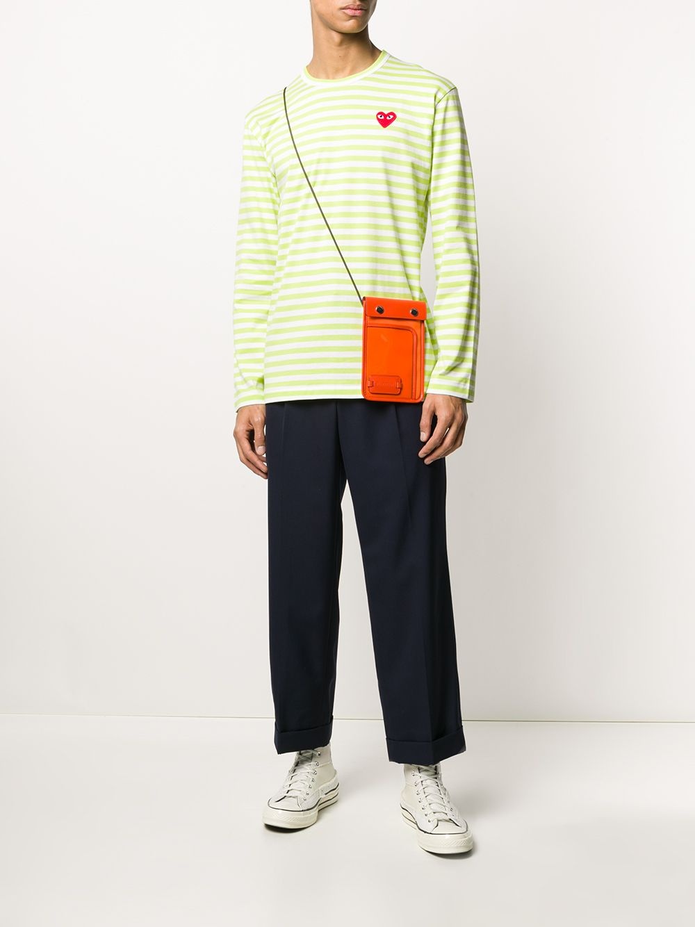 STRIPED HEART-LOGO T-SHIRT - 2