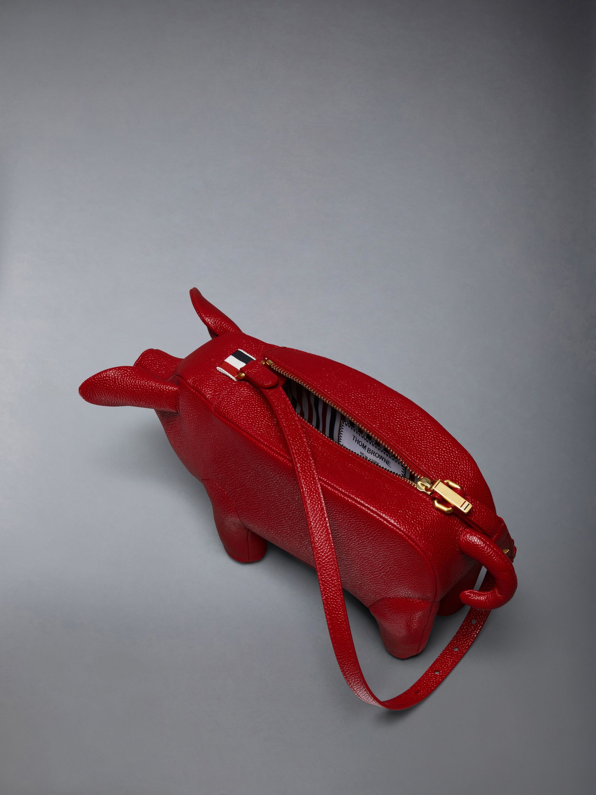Pebble Grain Pig Baguette Bag - 5