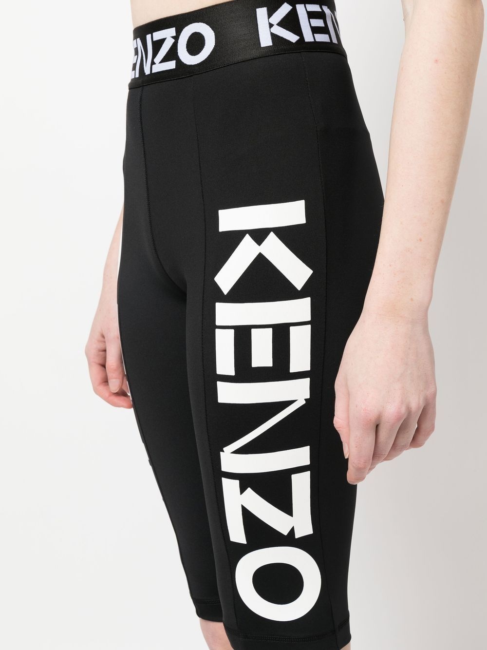 logo-print legging-like shorts - 5