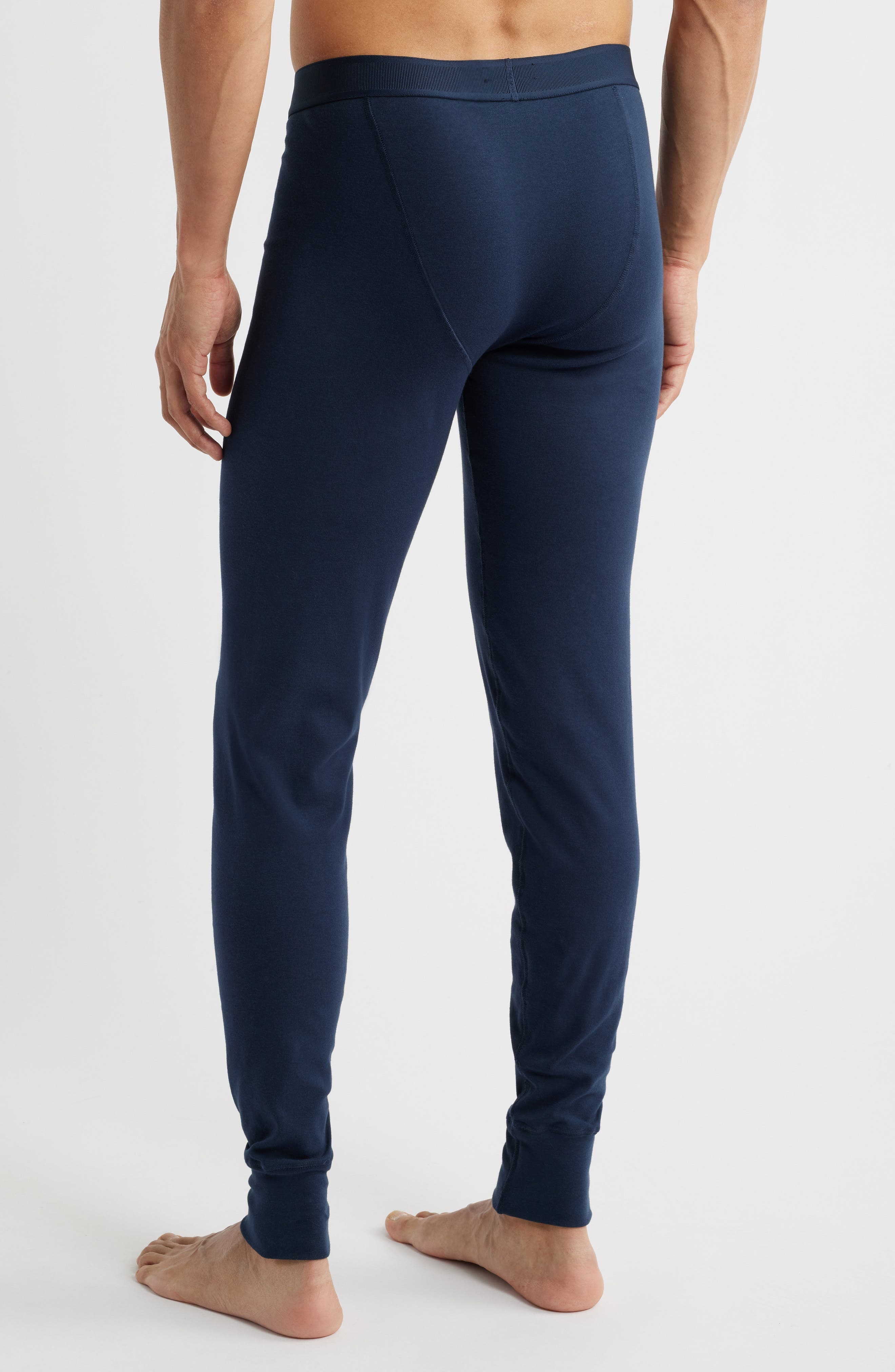 TOM FORD Stretch Cotton Long Johns in Dark Sapphire at Nordstrom - 2