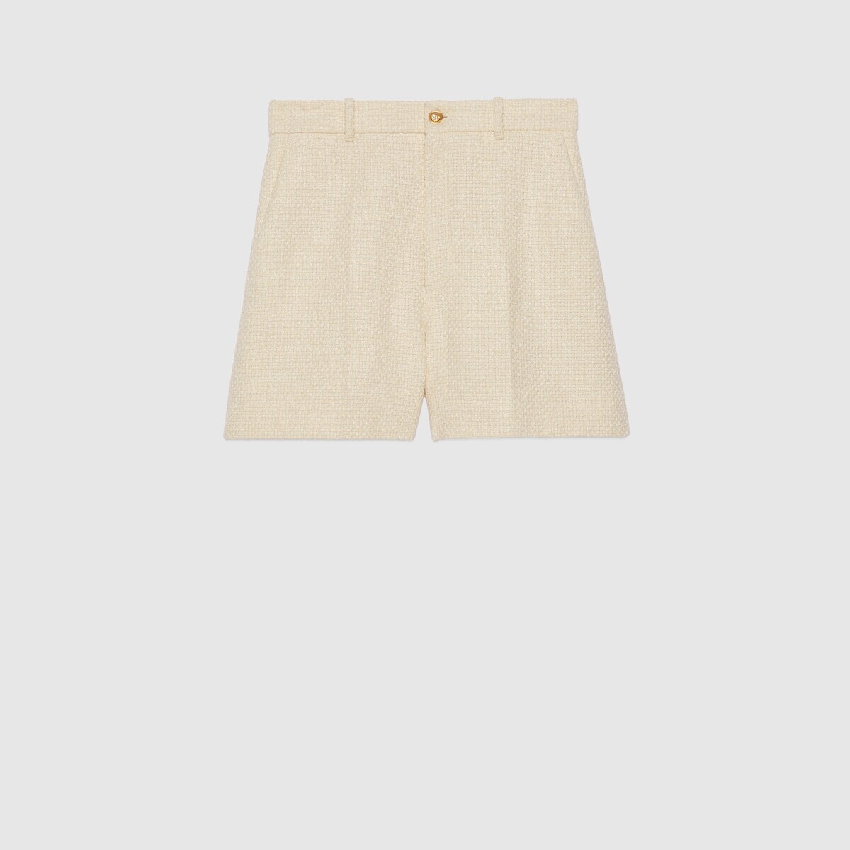 Cotton viscose tweed shorts - 1