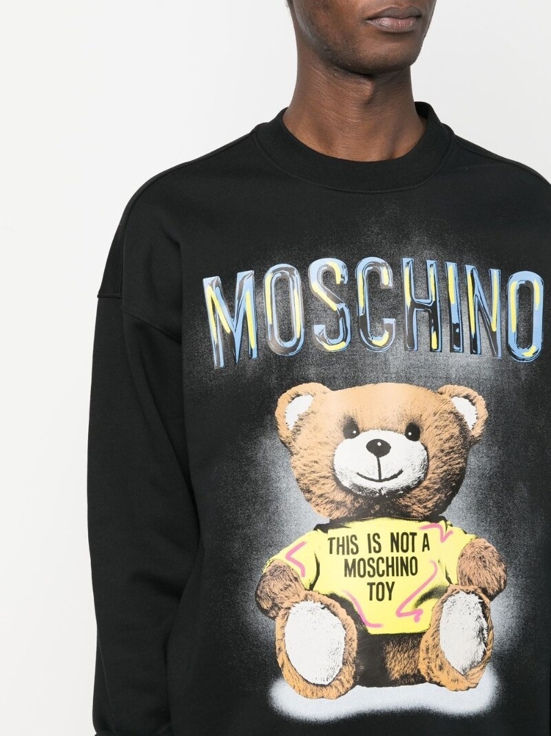 Teddy Bear motif sweatshirt - 5