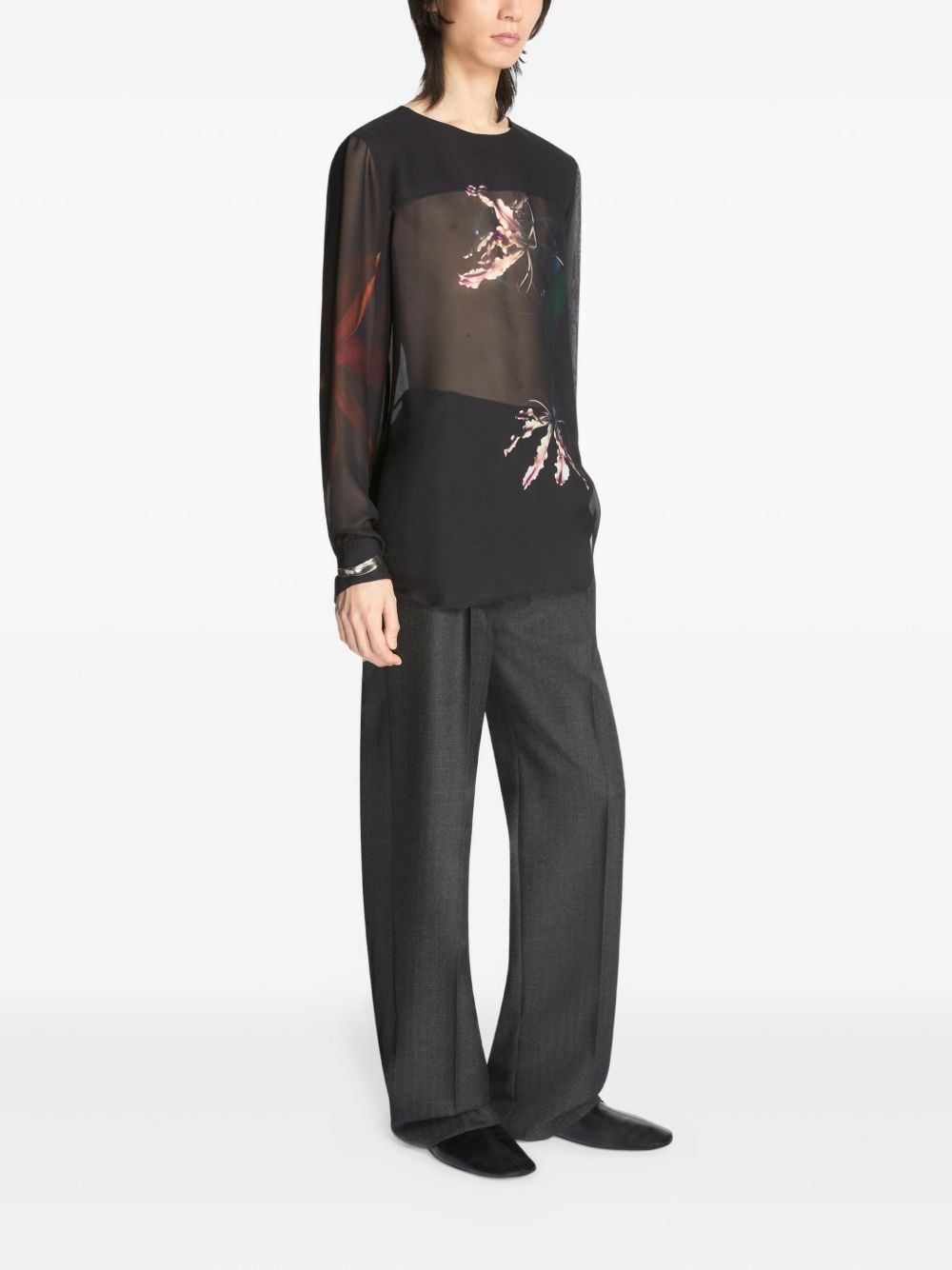 floral-print shirt - 3